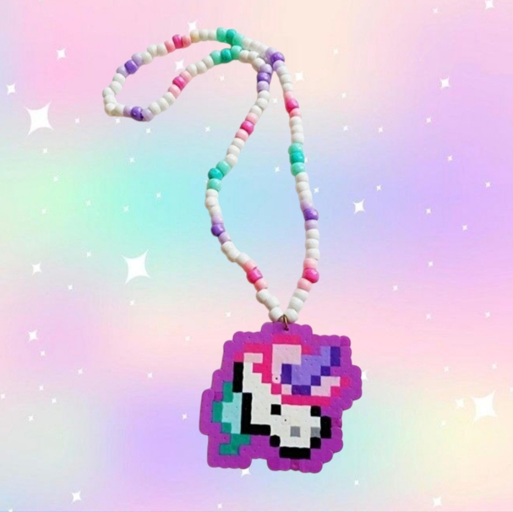 Unicorn Perler Kandi Necklace